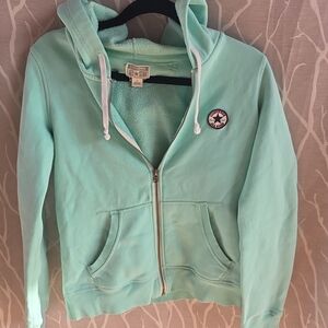 Converse All Star Mint Green Zip-Up Hoodie